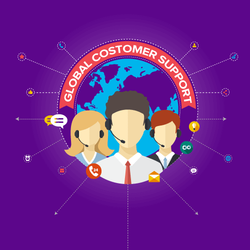 Global Customer Support icon.