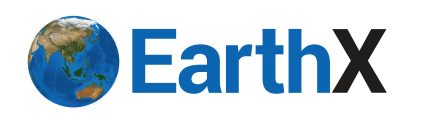 EarthX logo.